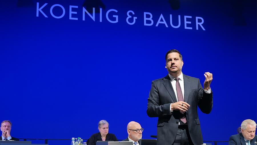 Koenig & Bauer enregistre une forte hausse de ses commandes au premier semestre