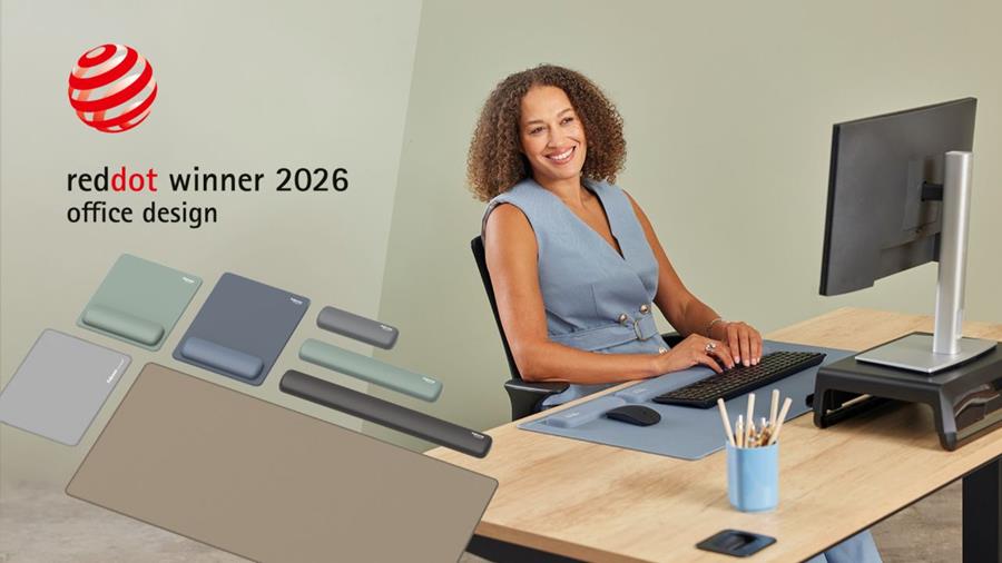 Fellowes Brands remporte le Red Dot Award pour ses repose-poignets et ses sous-main Breyta™