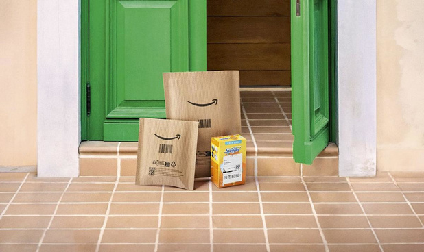 Een op de twee Amazon-pakjes in Europa geleverd zonder doos 