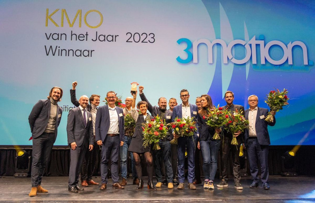 Unizo roept 3Motion uit tot 'KMO van het Jaar'
