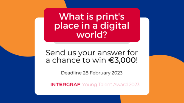 Intergraf opent inschrijvingen voor 'Young Talent Award 2023'