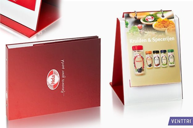 Bedrukte tafelflipover: praktisch presentatieproduct in huisstijl van de klant