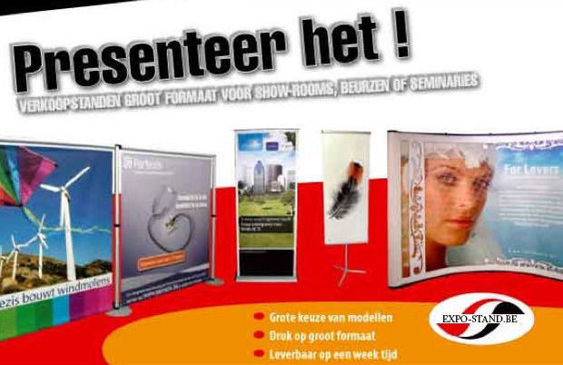 Expo-stands: Presenteer het op groot formaat voor showrooms, beurzen