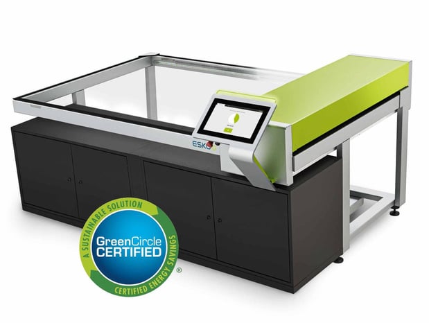Une imageuse de plaques flexo d'Esko doublement certifiée GreenCircle