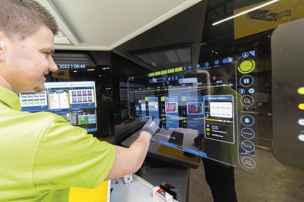 Reclameland imprime un volume record sur sa presse Landa 