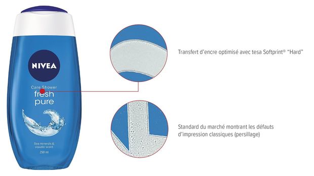 Rubans de fixation de clichés pour une impression "No label look"