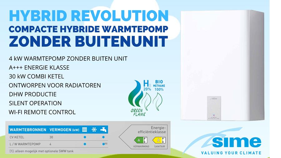 SIME Hybrid Revolution: All-in-One warmtepomp