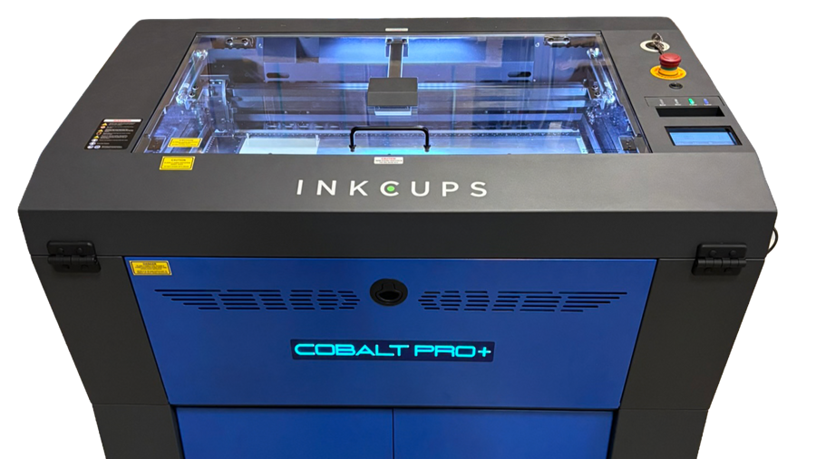 Inkcups lance le Cobalt Pro+ : un laser CO2 destiné à la production de plaques